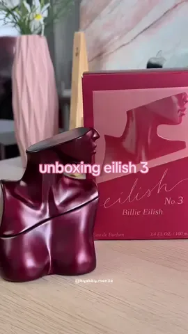 Adding this limited edition Eilish No. 3 on our perfume collection🤍 #eilishperfume #perfumetiktok #unboxingvideo #fyp #zyxcba 