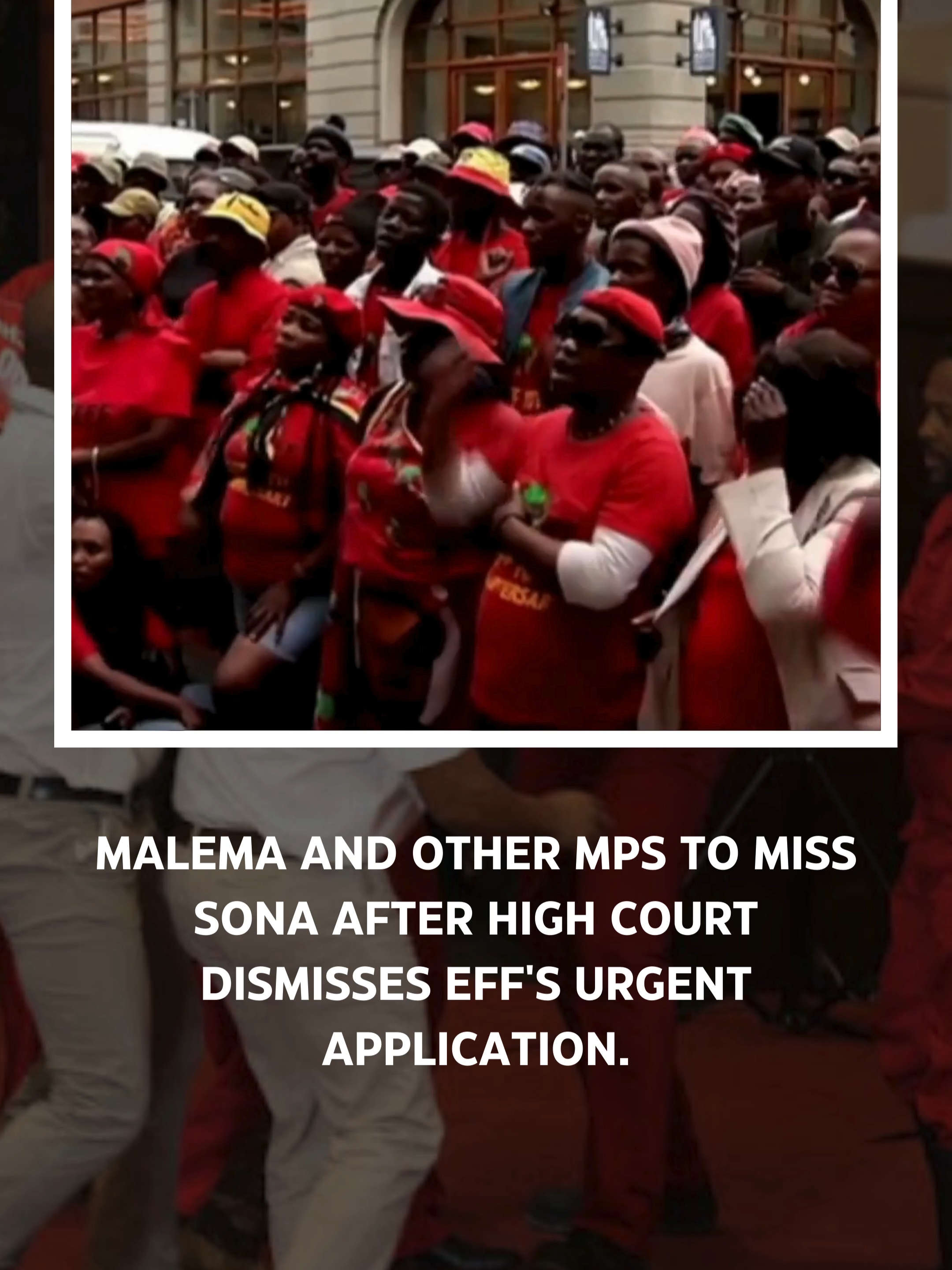 The Western Cape High Court has dismissed an urgent application by the EFF aiming to freeze the suspension of six of its MPs, including leader Julius Malema. The application would have paved the way for the six MPs to attend the State of the Nation Address next week. #sabc #sabcnews #economicfreedomfighters #stateofthenationaddress