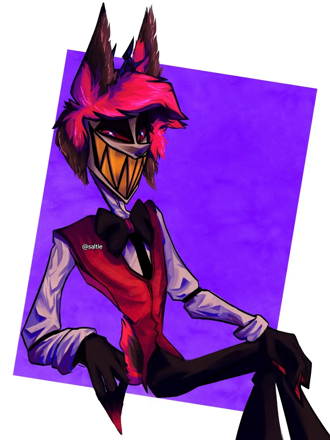 idk what the outfits called my bad #hazbinhotel #alastor #alastorfanart #arttiktok #digitalart #art #drawing #procreate #hazbinhotelalastor #hazbinhotelfanart #fyp #fypツ #alastorshirtlesspics 