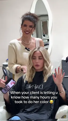 Guess how many it was? Haha  Also my face acting surprise 😂  @alix earle  @DAFNE SALON  #hairsalon #salonhumor 