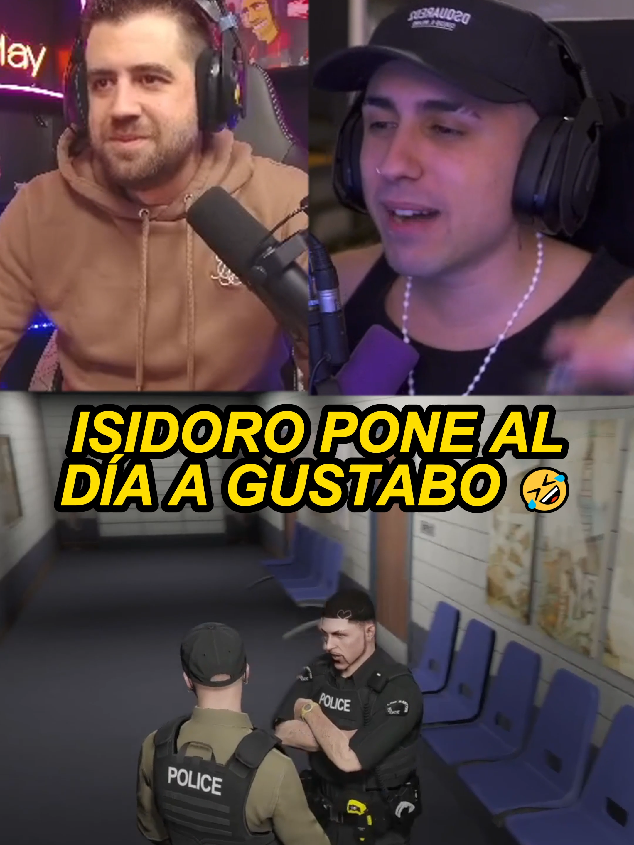 Isidoro pone al día a Gustabo 🤣 #auronplay #imantado #spainrp #viral #parati #fyp #roleplay #gta5 #humor #sestrada11 #risas