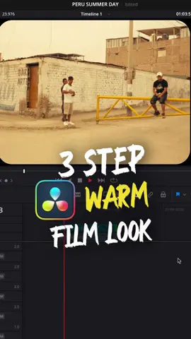 3 step Top Gun Maverick color grade #davinciresolve #colorgrading #cinematic #fyp