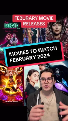 February 2024 has some smaller movie releases, but still super exciting movies at that.  What movies are you most excited to see next month??  Argylle, Madame Web, Upgraded, Lisa Frankenstein, Orion and the Dark, and The Tiger’s Apprentice are my top picks.  Let me know your most anticipated february movie releases!  #februarymovies #movietok #2024movies #movierecommendations 