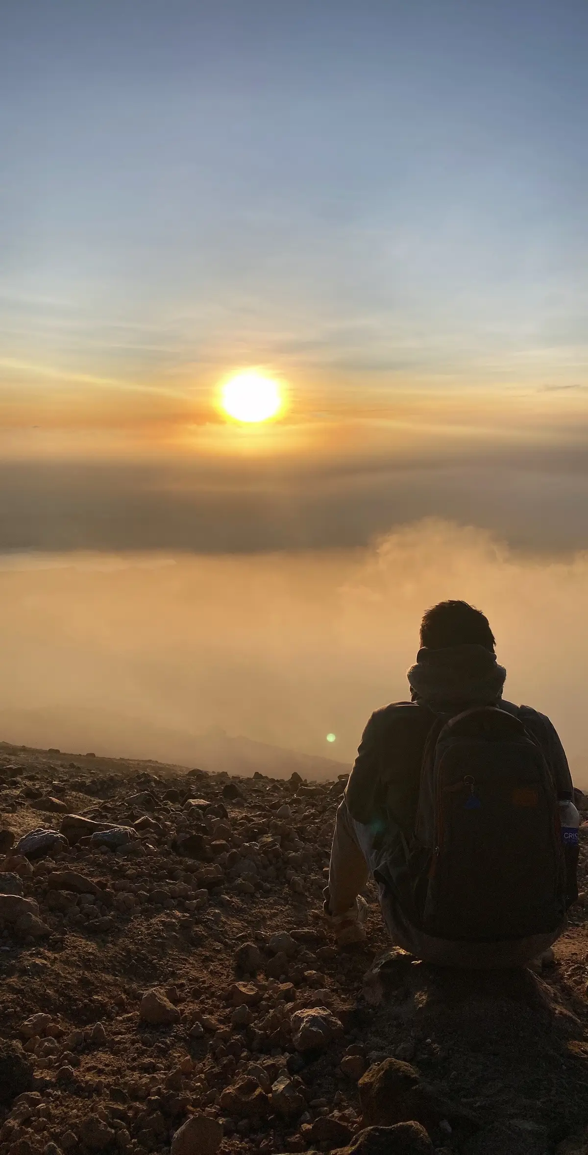 Llegamos a la cima del volcan Cumbal, 