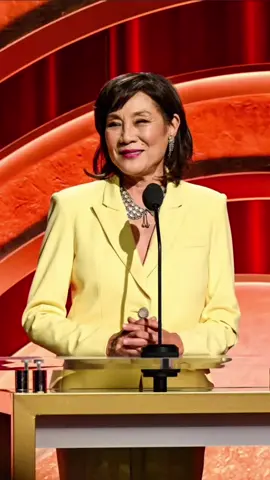 The illustrious @janetyangofficial for the Oscars Nomination Announcement Ceremony with some of my favorite sustainable pieces! Icy lemon wool suit made in the USA by a very talented black and female owned brand we love @rebeccacrewsofficial  PR via @maisonpriveepr_la.  Asst @graceolyphant 