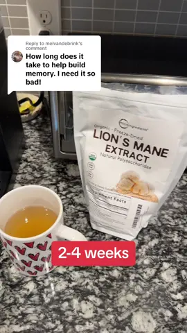 Replying to @melvandebrink how long does it take for lions mane to work? Answered! #lionsmane #lionsmanemushroom #brainfog 