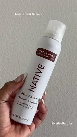 Upgrade your hygiene routine with @Native ‘s Whole Body Deodorant ✨  #nativepartner #postworkoutroutine 