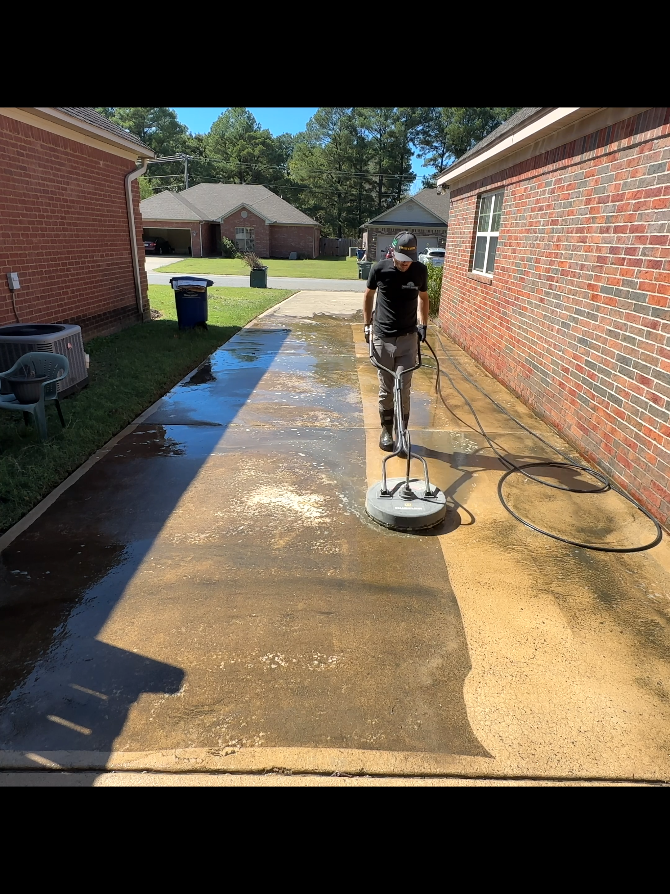 Elderly Homeowner in wheelchair gets the CLEANEST driveway on the block #pressurewashing #satisfying #cleaning #asmr #sbpressurewashing #asmrvideo #satisfyingvideo #powerwashing #fyp #fypシ #viral #viralvideo #homeowners #cleaningtiktok #cleanup