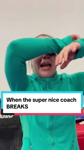 When the super nice coach BREAKS #gymnastics #comedy #clairbearskits 
