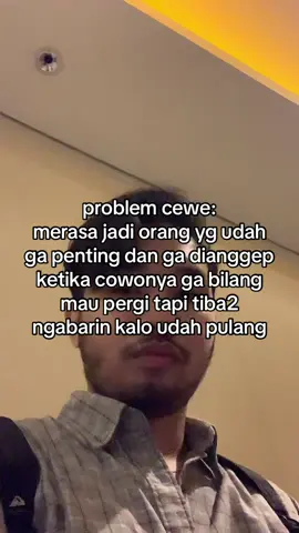 wajib ngabarin sebelum berangkat