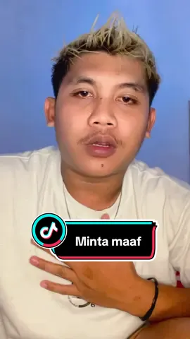 Saya meminta maaf sebesar besar ny