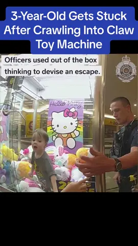 3-Year-Old Gets Stuck After Crawling Into Claw Toy Machine