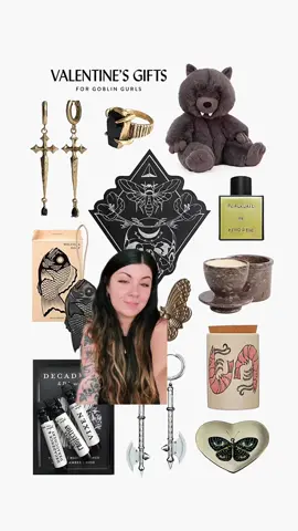 A Vday roundup of treasures & trinkets for your goblin girlfriend. 👹🖤 #valentines #giftguide #vdaygift #oddities #goblincore #darkfeminine 