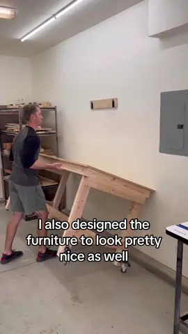 For plans on how to build any of these furniture pieces just click the link in my bio. Now time to think of more ways to save space in my shop! 