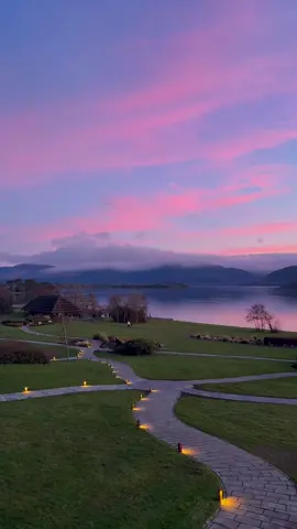 Sunsets on the Lakes of Killarney 🤍 #killarney #bucketlisttravel #holidaytiktok #irelandhotels #5starhotel 