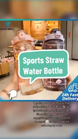 2L Sports Straw Water Bottle Stickers Portable Fitness Bike Cup Cold Water Jug under ₱149.15 Hurry - Ends tomorrow!#mommyfinds #waterbottle #trending #foryourpage #fypシ #buynow #fypシ #buynow #tiktokfinds #viral #forsale 