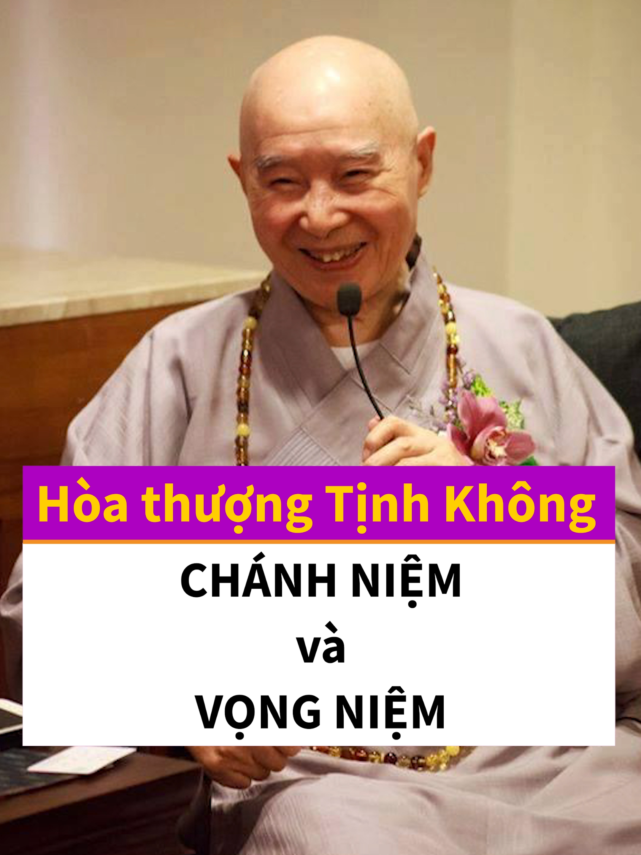 CHÁNH NIỆM VÀ VỌNG NIỆM - Hòa thượng Tịnh Không | Chia Sẻ Học Phật Trích từ : Phật Thuyết Thập Thiện Nghiệp Đạo Kinh  Chủ giảng: Hòa Thượng Tịnh Không Nội dung Thế nào gọi là vọng niệm? Nhất định phải hiểu rõ ràng, vì bản thân thì đều là vọng niệm. Bạn tu hành thành Phật là vì bản thân, làm Bồ-tát là vì bản thân, đây đều là vọng niệm.  Phật dạy chúng ta không vọng niệm, không vọng niệm thì phải có chánh niệm. Chánh niệm là gì? Chánh niệm không phải là không có niệm, mà chánh niệm là không có vọng niệm, chánh niệm là vì tất cả chúng sanh. Ta tu hành là vì tất cả chúng sanh, ta thành Bồ-tát là vì tất cả chúng sanh, ta thành Phật cũng là vì tất cả chúng sanh. Vì tất cả chúng sanh thì niệm này là chánh niệm, vì tự tư tự lợi thì đều là vọng niệm, đều là tà niệm.  Trong Phật pháp nói “vô niệm”, đặc biệt là Tông môn thường nói nhiều đến vô niệm. Vô niệm không phải là không hề có ý niệm gì cả, ý niệm gì cũng không có thì quả báo ở trời Vô Tưởng của tứ thiền, đó là trời ngoại đạo. Nhà Phật nói vô niệm là không có ý niệm tự tư tự lợi, phải có chánh niệm, chánh niệm là vì Phật pháp thường trụ ở thế gian, vì lợi ích tất cả chúng sanh. Trong lợi ích chúng sanh thì điều đầu tiên là giúp đỡ tất cả chúng sanh phá mê khai ngộ, đây là lợi ích chân thật. Không thể giúp chúng sanh phá mê khai ngộ thì lợi ích đó là lợi ích nhỏ, giúp chúng sanh phá mê khai ngộ là lợi ích chân thật, họ mới có thể được ba nghiệp tự tại, họ mới có thể được các căn đầy đủ. Tốt rồi, hôm nay thời gian đã hết, ý nghĩa của điều thứ nhất vẫn chưa giảng xong, ngày mai chúng tôi giảng tiếp. #hoathuongtinhkhong  #tinhdo  #phatphap  #chiasehocphat