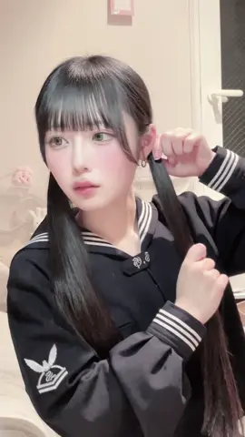 ツインテールの日❤️ 10代に化けました #きゅるりんってしてみて  #ツインテールの日   #ツインテールは20歳まで  #セーラー服