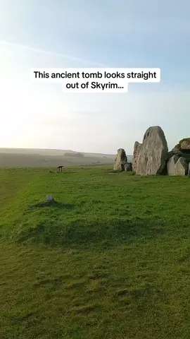 Come with us for a look inside this amazing (and spooky) neolithic long barrow! #LearnOnTikTok