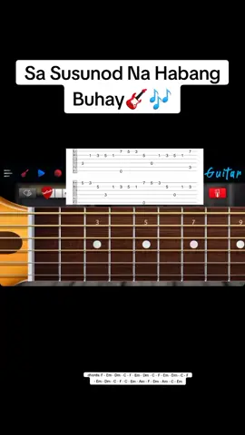 Sa Susunod Na Habang Buhay - Ben&Ben (real guitar app) #realguitar #fyp 