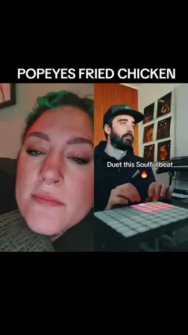 #duet with @Jay Mark #duetme Popeyes fried chicken or NOTHING AT ALL. 