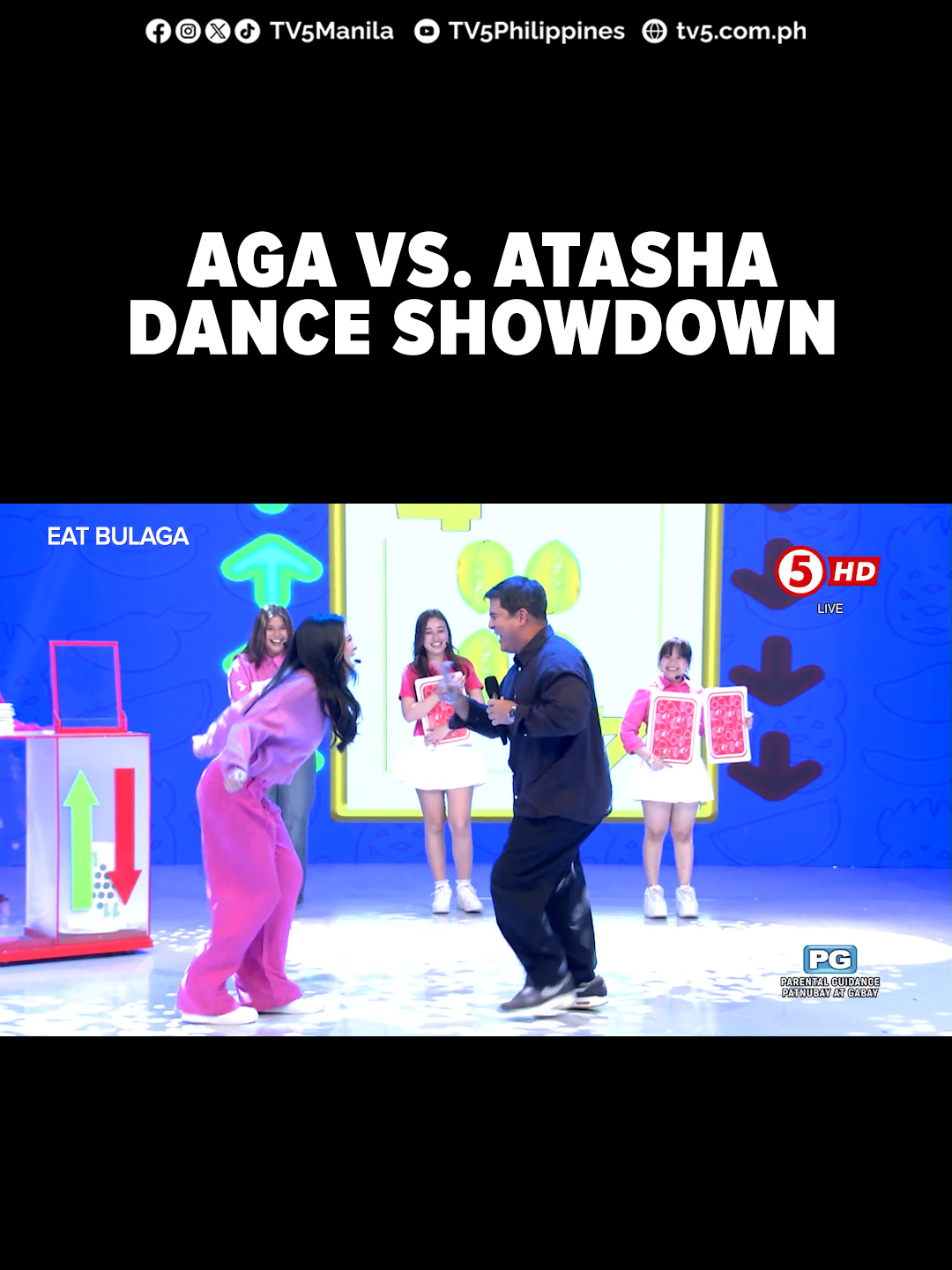 Dance moves ala Muhlach 'yan! Panoorin ang showdown ni Atasha and her dad, Aga Muhlach! ⬇️ #EatBulagaTV5 #TVJonTV5 WEEKDAYS | 12NN  SATURDAYS | 11:30AM