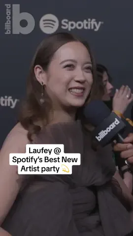@laufey talks about being nominated for best traditional pop vocal album at the #Grammys, the state of jazz in 2024, her love of #NoahKahan and more with Billboard at Spotify’s #BestNewArtist Party! 💫 #laufey #laufeyland #bewitched #interview #awardsshow #fallingbehind #fromthestart 