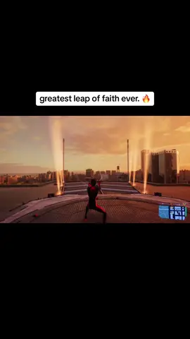 greatest leap of faith ever.🔥 #marvelsspiderman2 #spiderman2 #spiderman #spiderman2ps5 #milesmorales #milesmoralesedit #spidermanedit #leapoffaith #whatsupdanger #cinematic #moviestyle #gwenstacy #miguelohara #intothespiderverse #acrossthespiderverse #spidermanacrossthespiderverse 