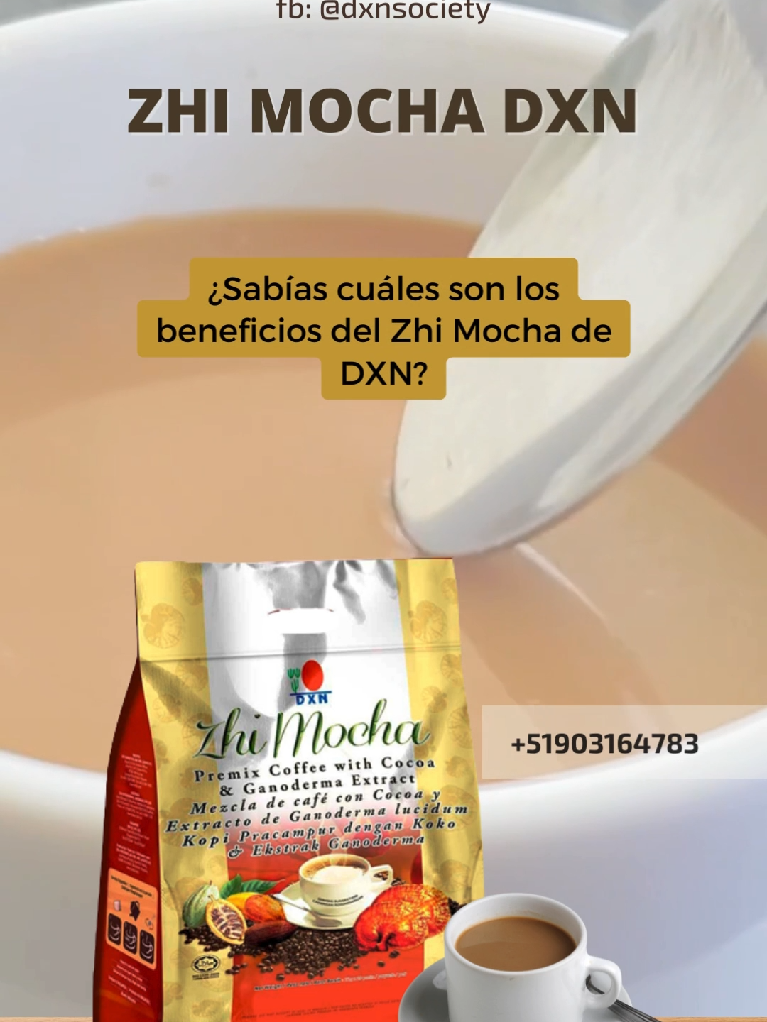 ¡Conoce los increíbles Beneficios del Zhi Mocha de DXN: Una bebida natural para tu bienestar! ✨🌿 #bienestarintegral #bienestar #salud #zhimocha #zhimochadxn #dxn #dxnproducts #bebidasaludable #cafeorganico #cafesaludable #cafesaludableganoderma #ganodermalucidum #ganoderma #saludybienestarcontigo