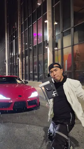 How to film a Epic Supra Emo Rain 1 Shot💥 #drexlee #supra #s24ultra 