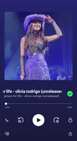 So that we can lip sync to this song again | prison for life - Olivia Rodrigo (unreleased) #oliviarodrigo #prisonforlife #sound #fy 