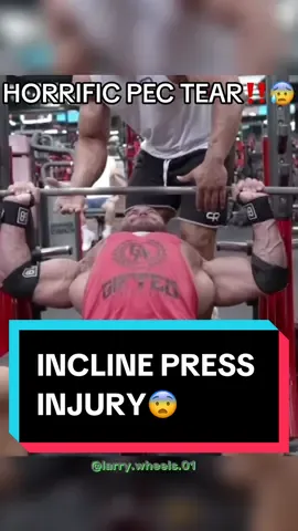The Larry Wheels CURSE is real. #foryoupageofficiall #viral #foryou #fyp #GymTok #strength #gymrat #GymLife #benchpress #injury 