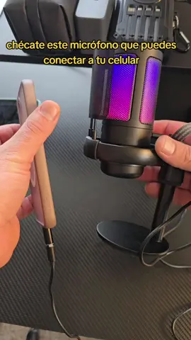 para el precio que tiene se escucha muy bien #micrófono #led #gamer 