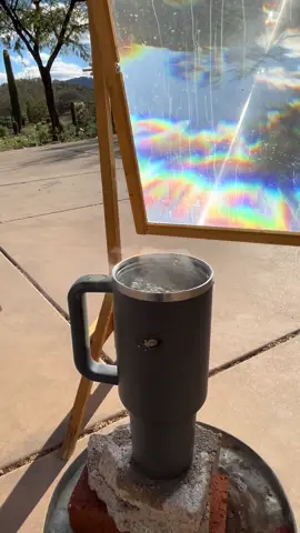 Replying to @woody_wood_pecker66 Boiling water in Stanley Cup with Solar Deatg Ray #experiment #StanleyCup 