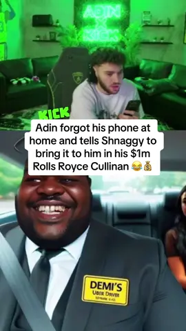 Adin forgot his phone at home and tells Shnaggy to bring it to him in his $1m Rolls Royce Cullinan #adinross #adinrossclips #fyp #viral 