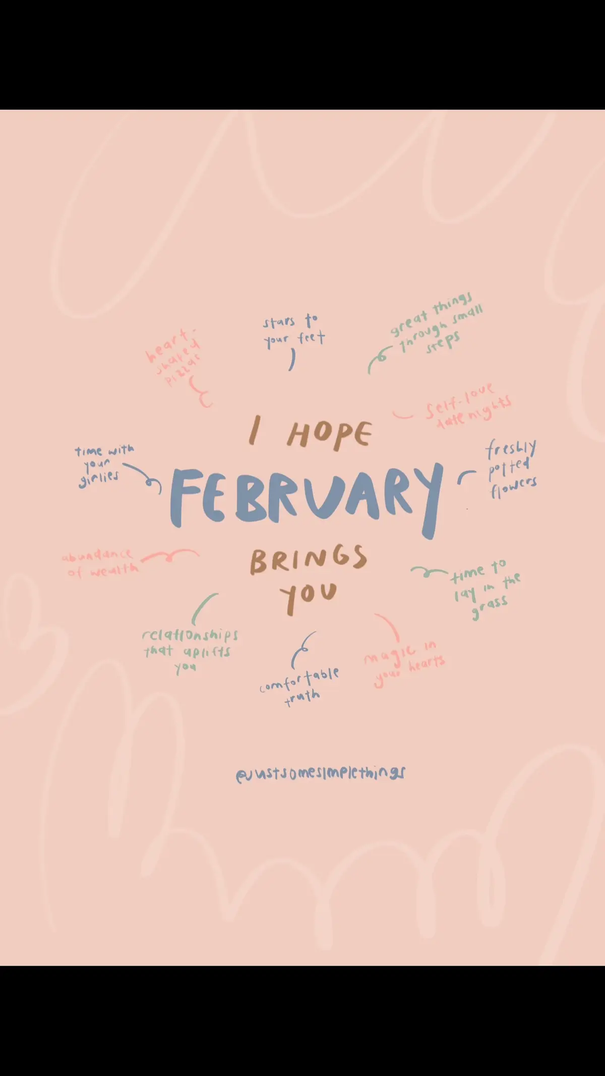 I hope February makes your heart flutter with magic 🤍✨🪩 #hellofebruary #february #februaryaffirmations #monthlyaffirmation 