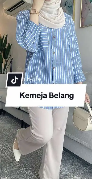 Beli sini @Nanawahab  #kemeja #kemejabelang #stripe #kemejawanita 