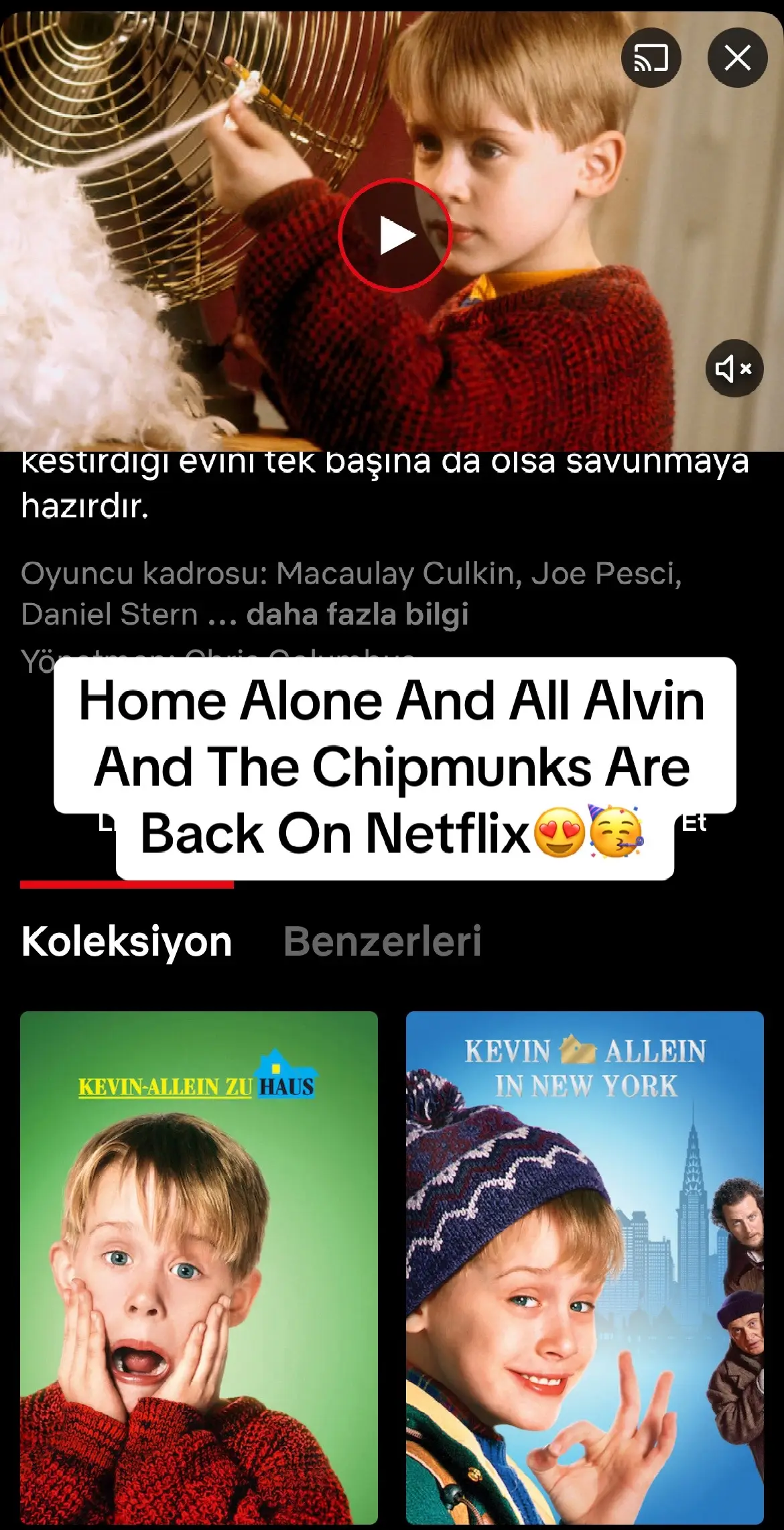 Thank You Netflix #netflix #homealone #alvinandthechipmunks #fyp 