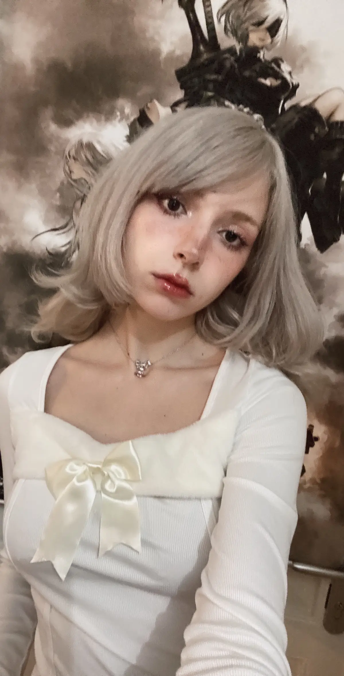 I'll forever use silly trends to do brunette to silver hair transitions 