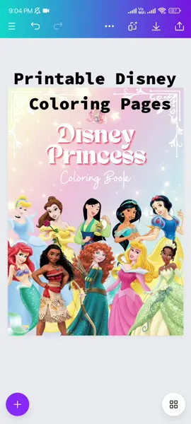 Printable Coloring Pages for kids 🤍  #busybook  #fyp #kids #disneyprincess 