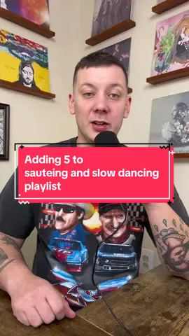 5 of the songs added to my “sautéing and slow dancing” playlist #songsuggestions #spotifyplaylist #musiccurator 