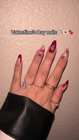 Valetines day nails #girlythings #ValentinesDay #vdaynails #nails #fashiontiktok #trends #ribbons 