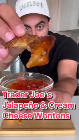 Trying the viral Trader Joe’s Jalapeno and Cream Cheese Wontons. What should I try next?  #foodreview #mukbang 