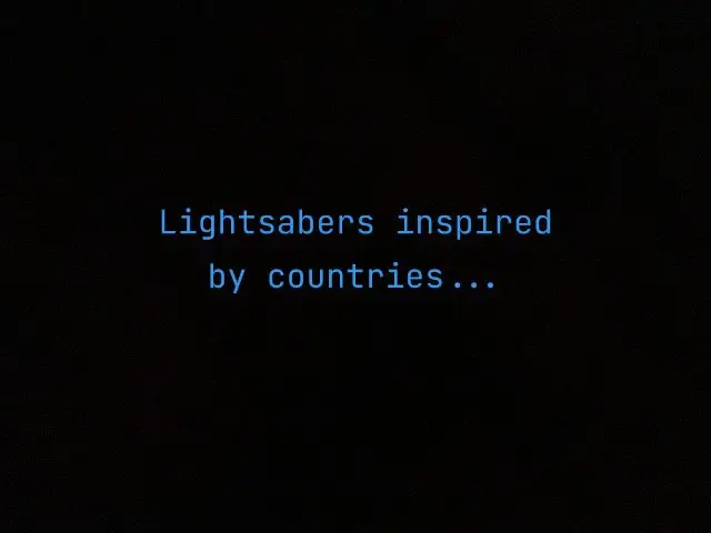 #lightsaber #starwars #countries #lightsabers 
