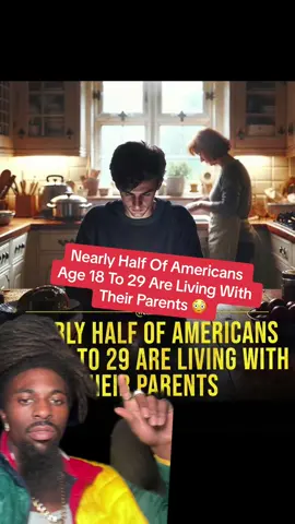 Nearly Half Of Americans Age 18 To 29 Are Living With Their Parents 😳 #america #rent #news #fyp #foryou #explore #money #bhayes #thebhayesshow #news 