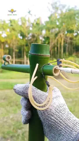 Green Bamboo slingshots crafts #shorts #bamboozled 