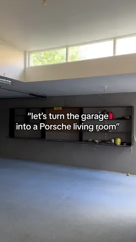 One of our best ideas yet! 😮‍💨 #interiordesign #garage #porsche 