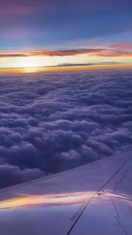 #plane #sky #flight #airbaltic #swiss #sunset #clouds 
