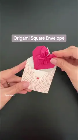 Origami square envelope 💌 #tiktokorigami #origamitiktok #tiktokvalentine #valentinesdaygift #ValentinesDay #valentinesdaycraft #diyvalentinecrafts #Love #origami #origamitutorials #origamienvelope 