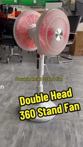 Double Head 360 Stand Fan #standfan #electricfan #homeappliances #budolfinds #tiktokfinds 